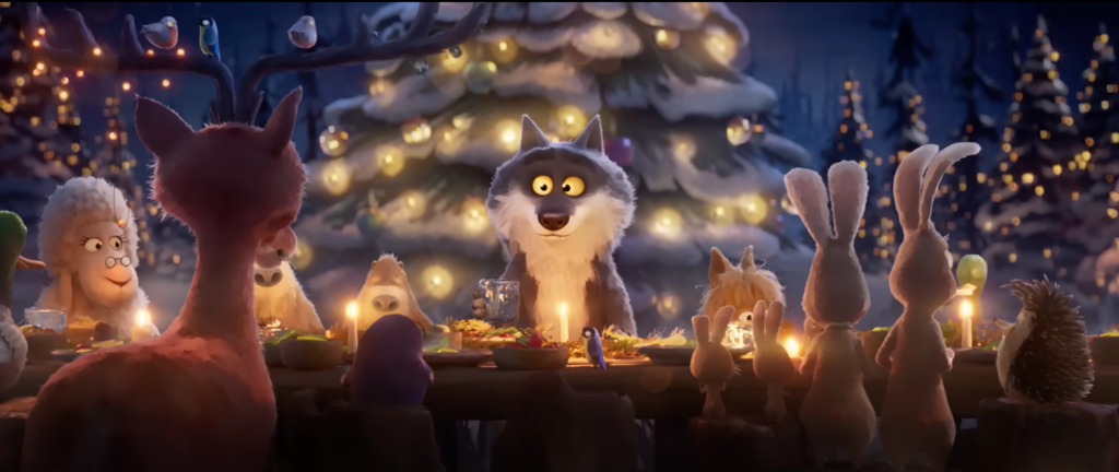 Scène clé de la publicité Intermarché Le Loup montrant le travail d'animation artisanale.